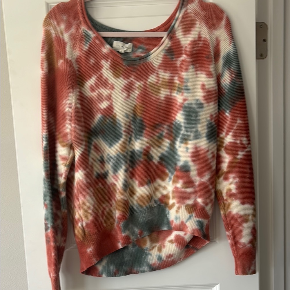 Lou & Grey Red and Blue Crew Neck Sweater